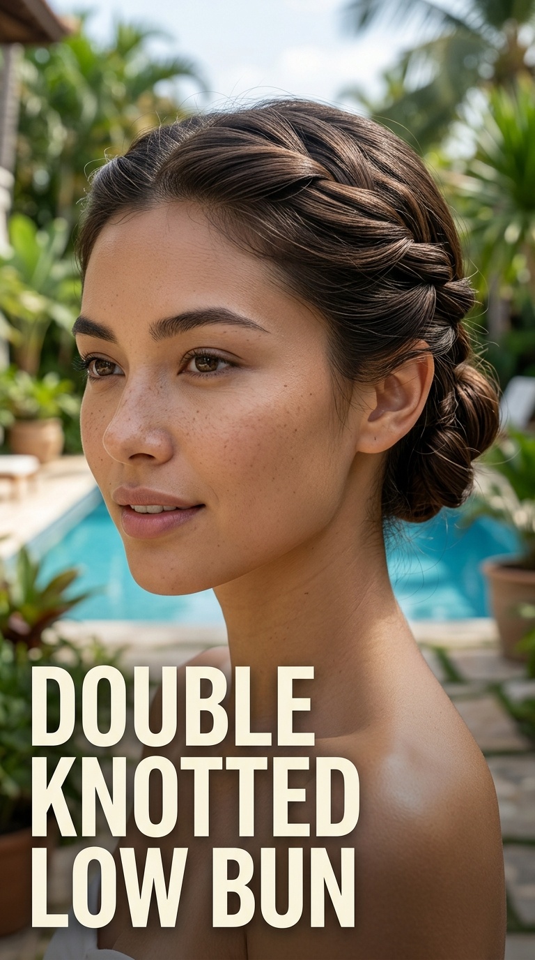 Double Knotted Low Bun