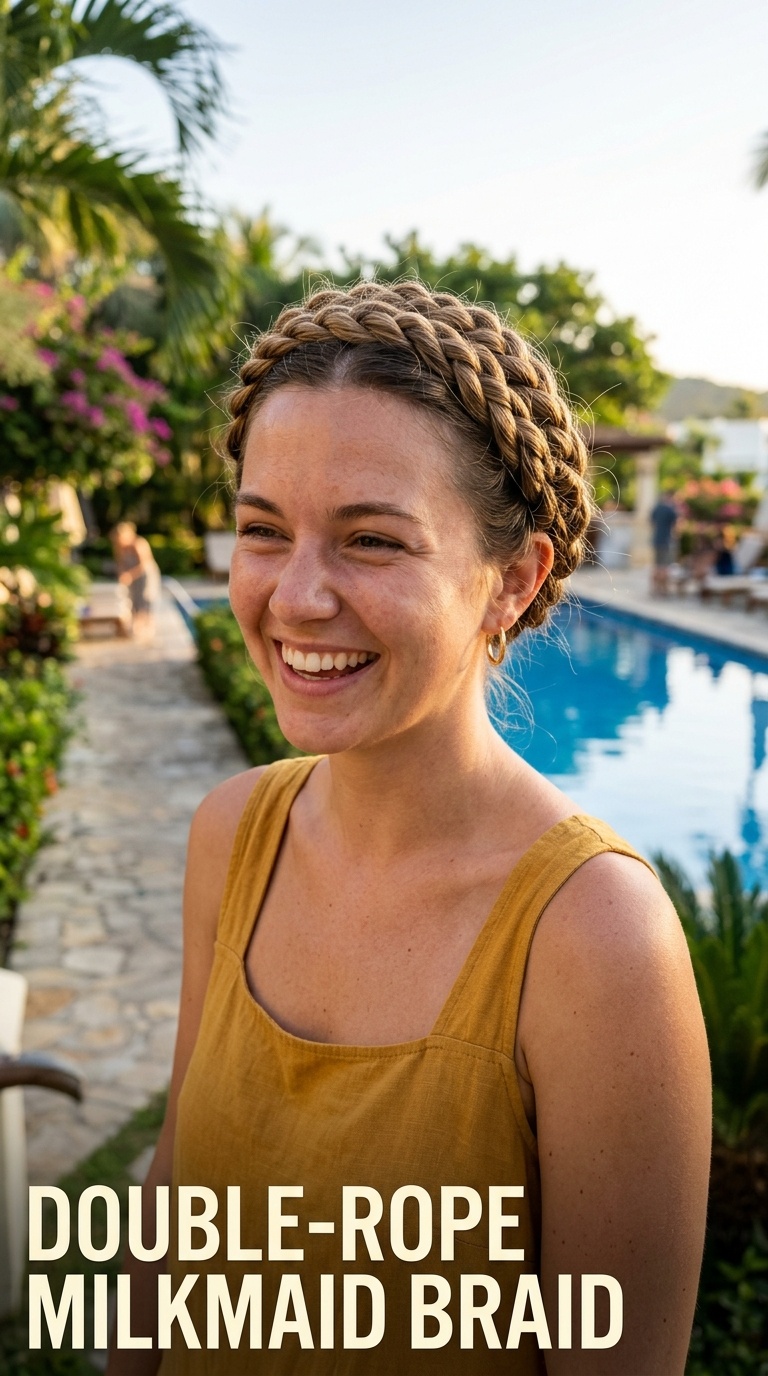 Double-Rope Milkmaid Braid