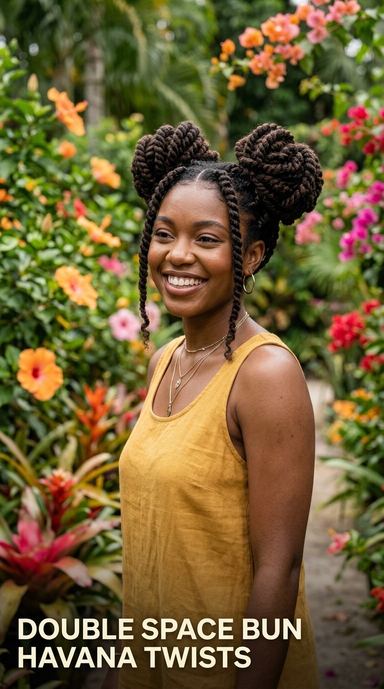 Double Space Bun Havana Twists