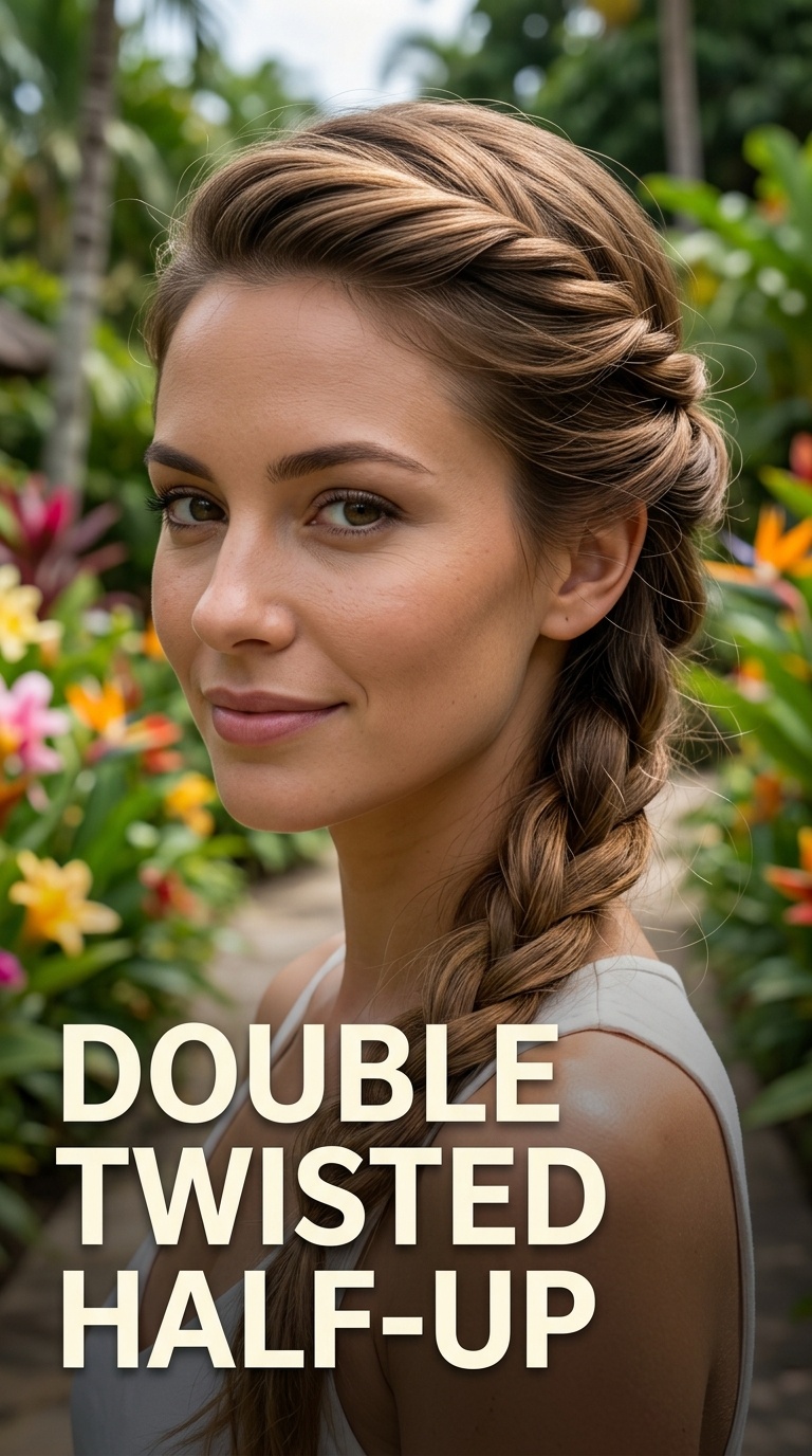 Double Twisted Half-Up