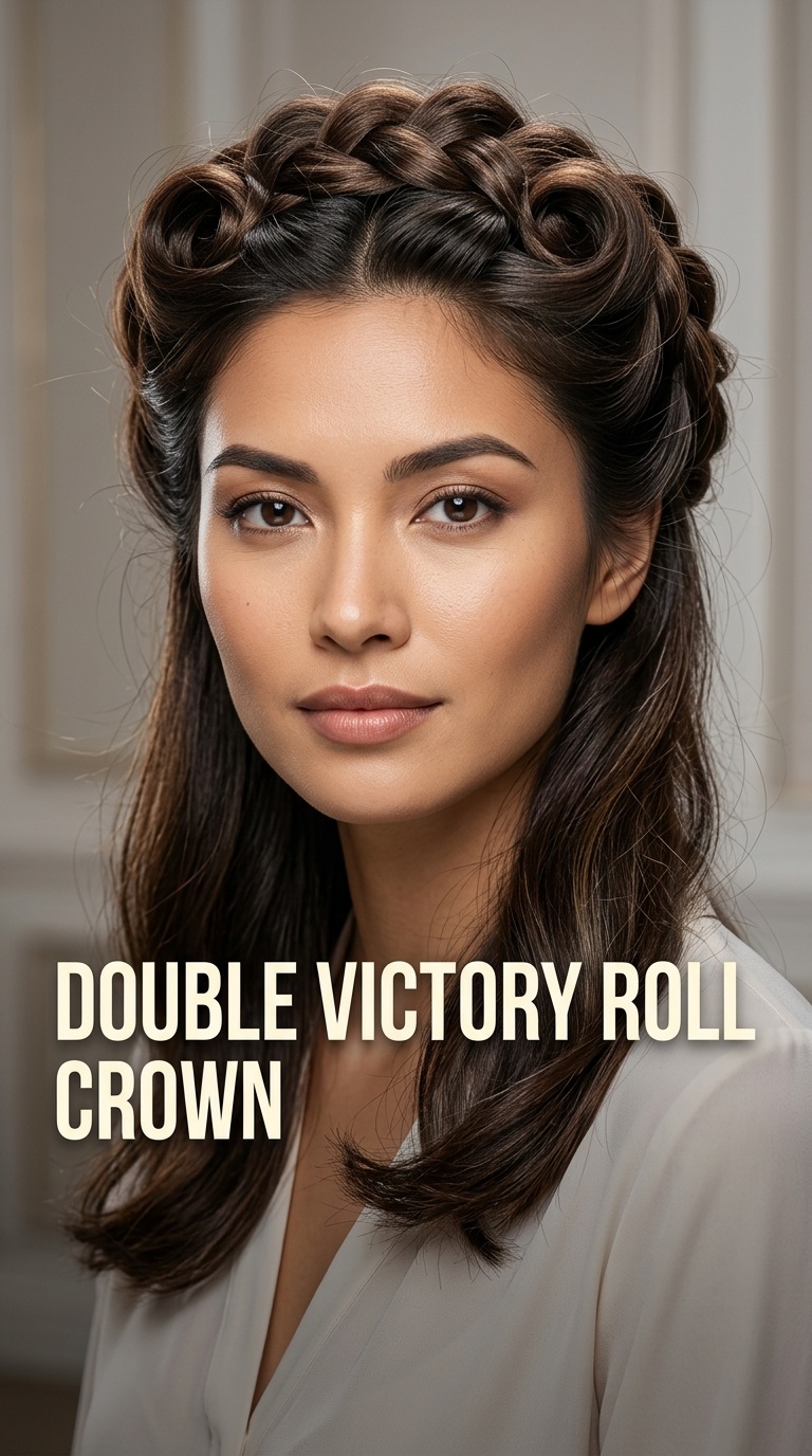 Double Victory Roll Crown