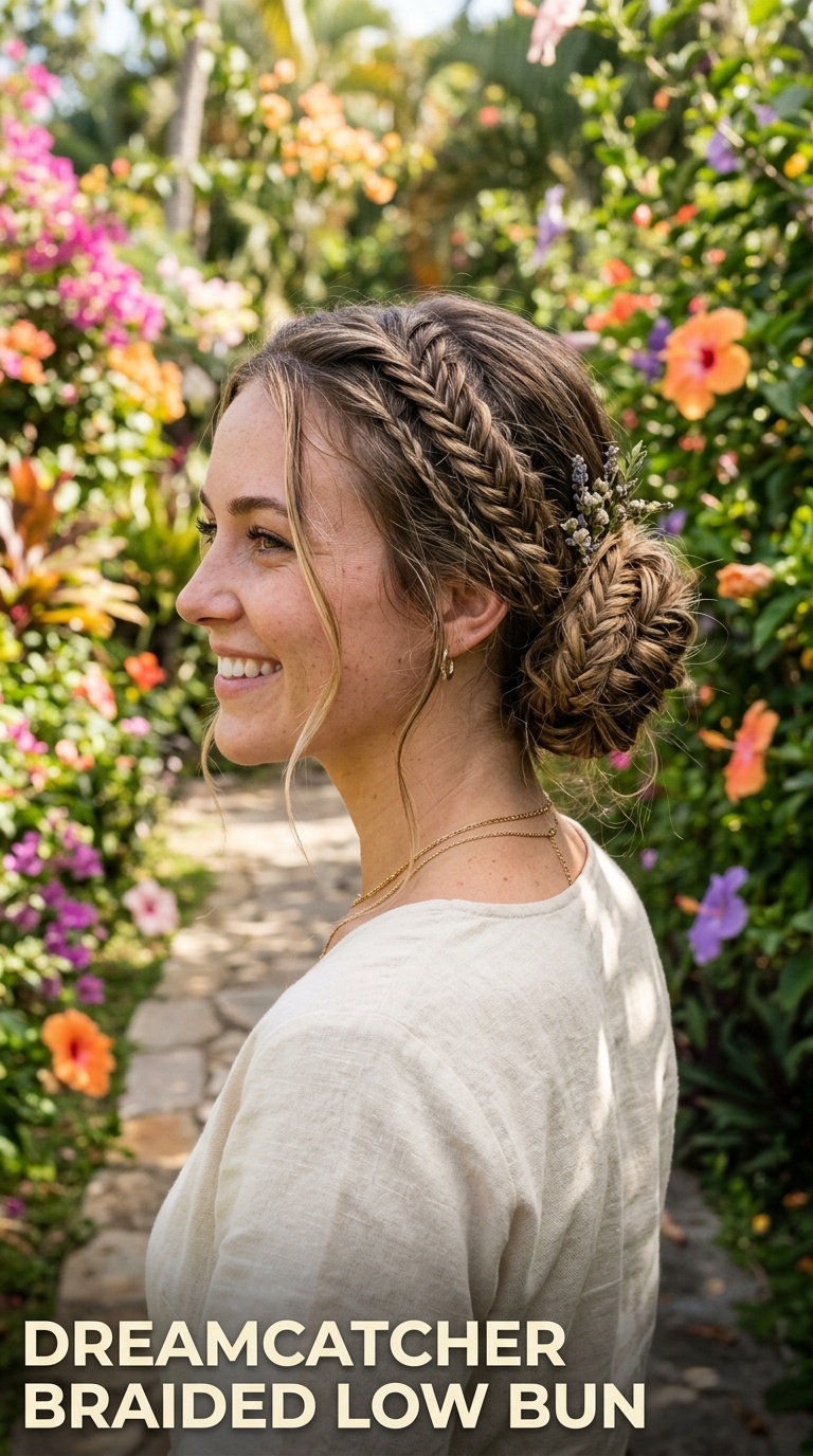 Dreamcatcher Braided Low Bun
