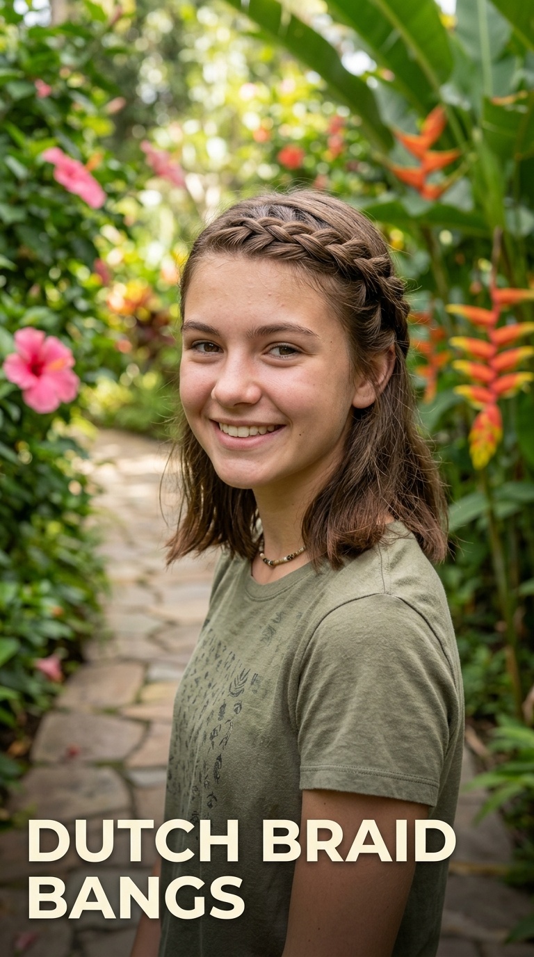 Dutch Braid Bangs