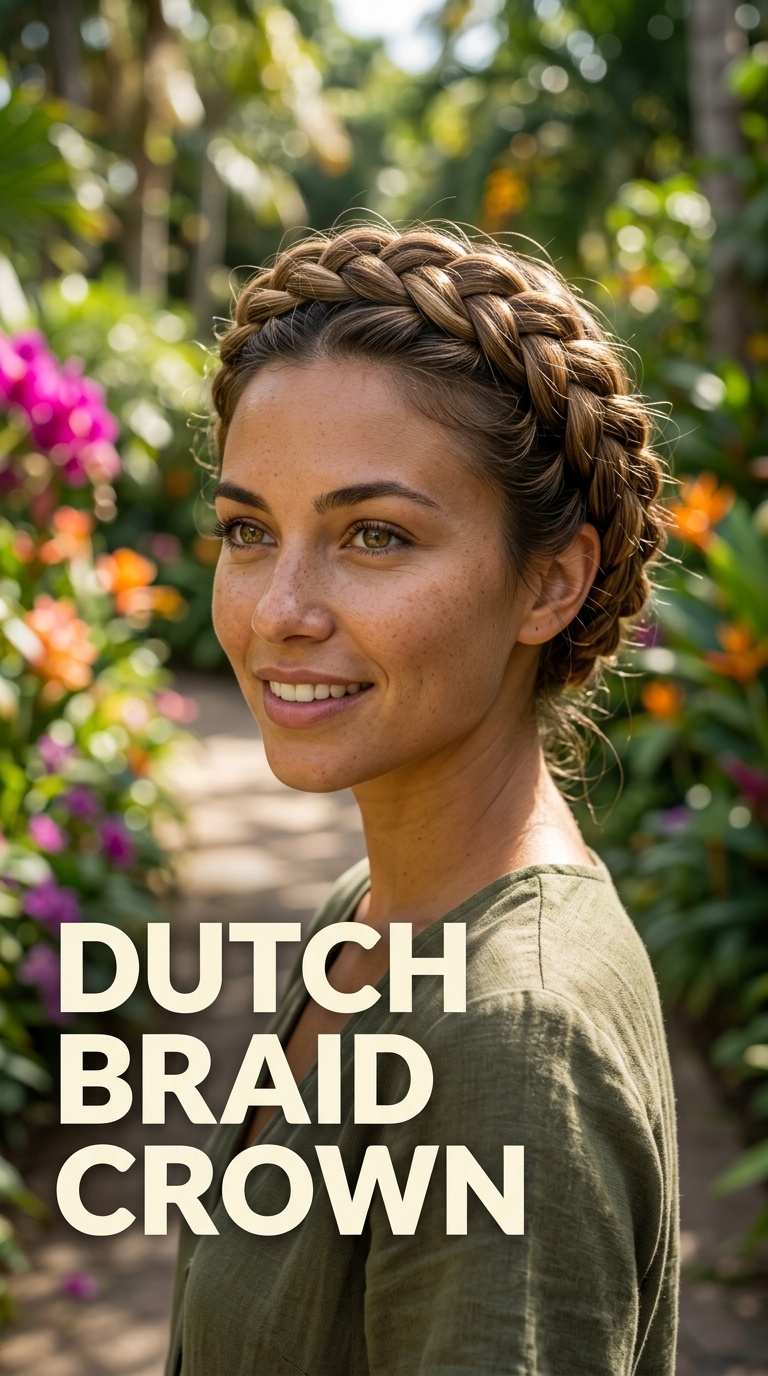Dutch Braid Crown