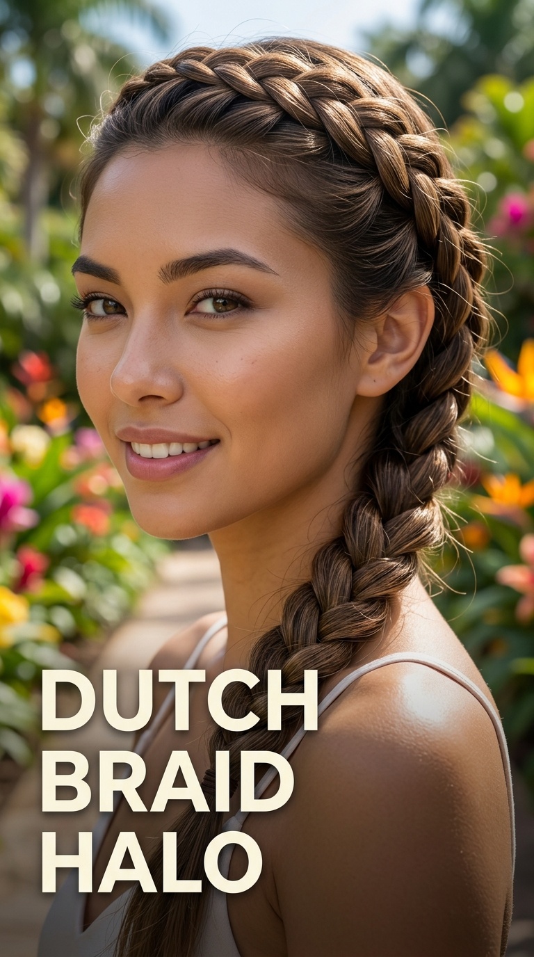 Dutch Braid Halo
