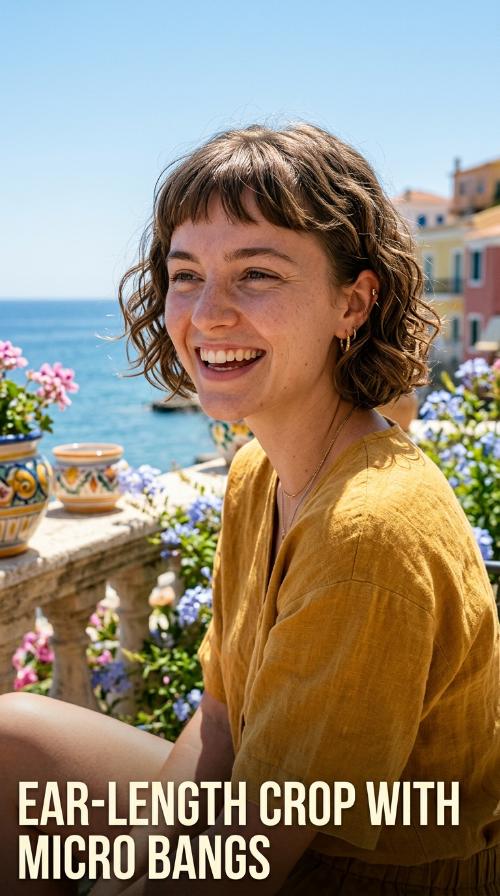 Ear-Length Crop with Micro Bangs