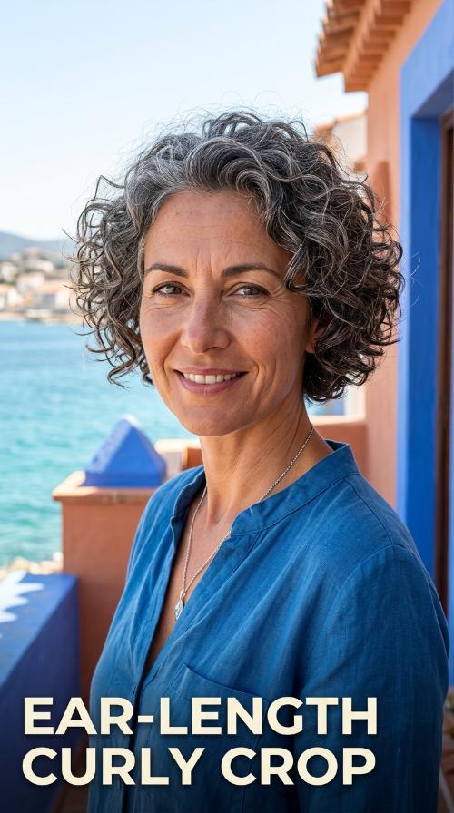 Ear-Length Curly Crop