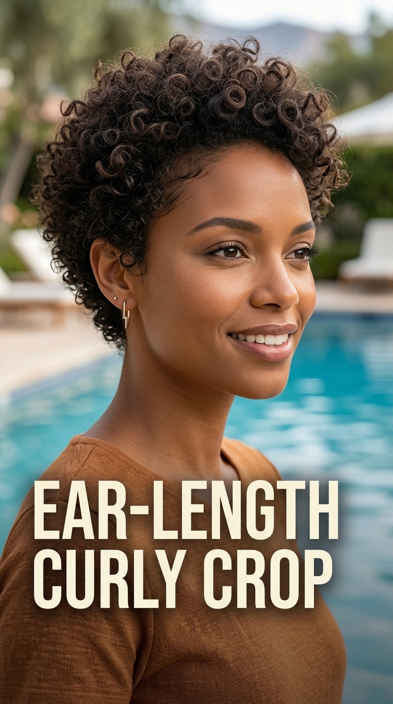 Ear-Length Curly Crop