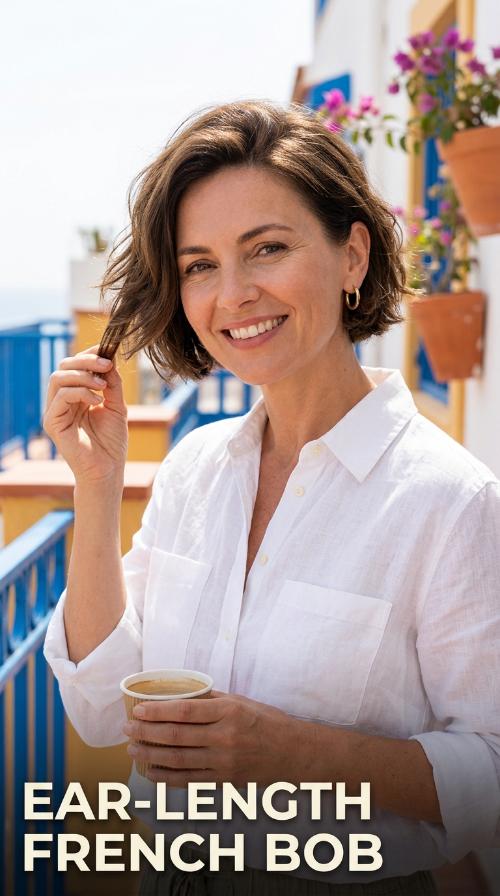 Ear-Length French Bob