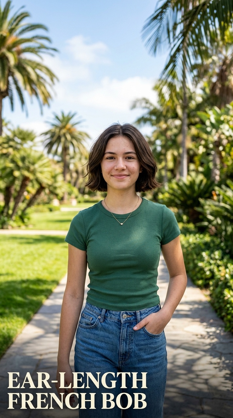 Ear-Length French Bob