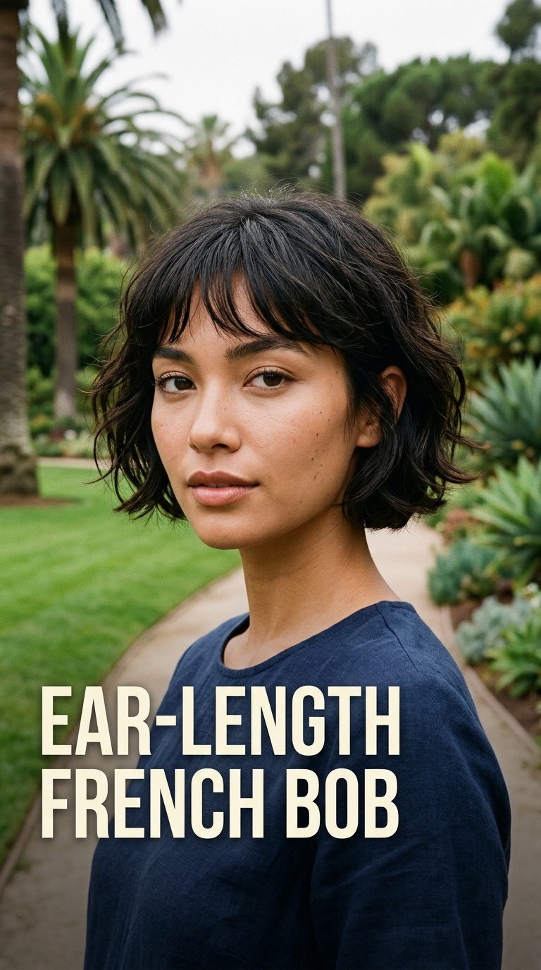 Ear-Length French Bob