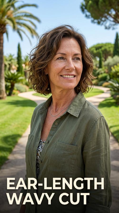 Ear-Length Wavy Cut