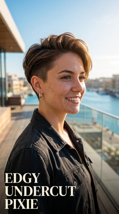Edgy Undercut Pixie