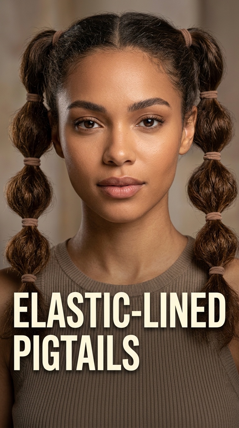 Elastic-Lined Pigtails