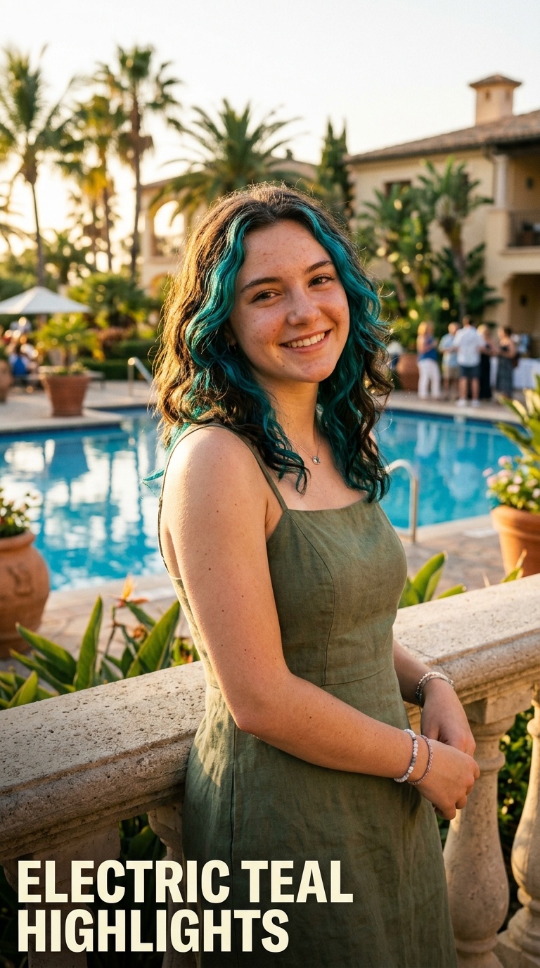 Electric Teal Highlights