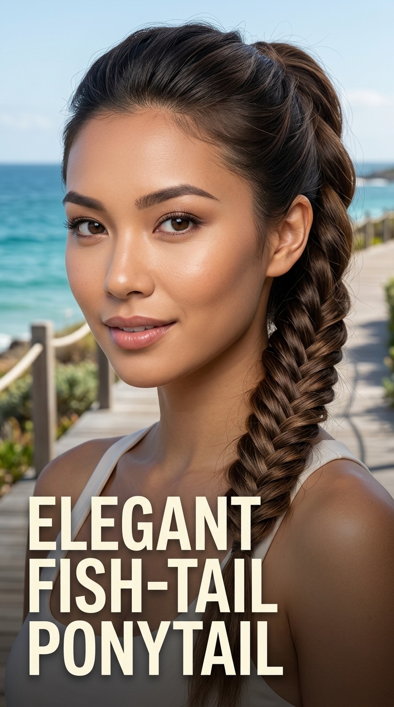 Elegant Fish-Tail Ponytail