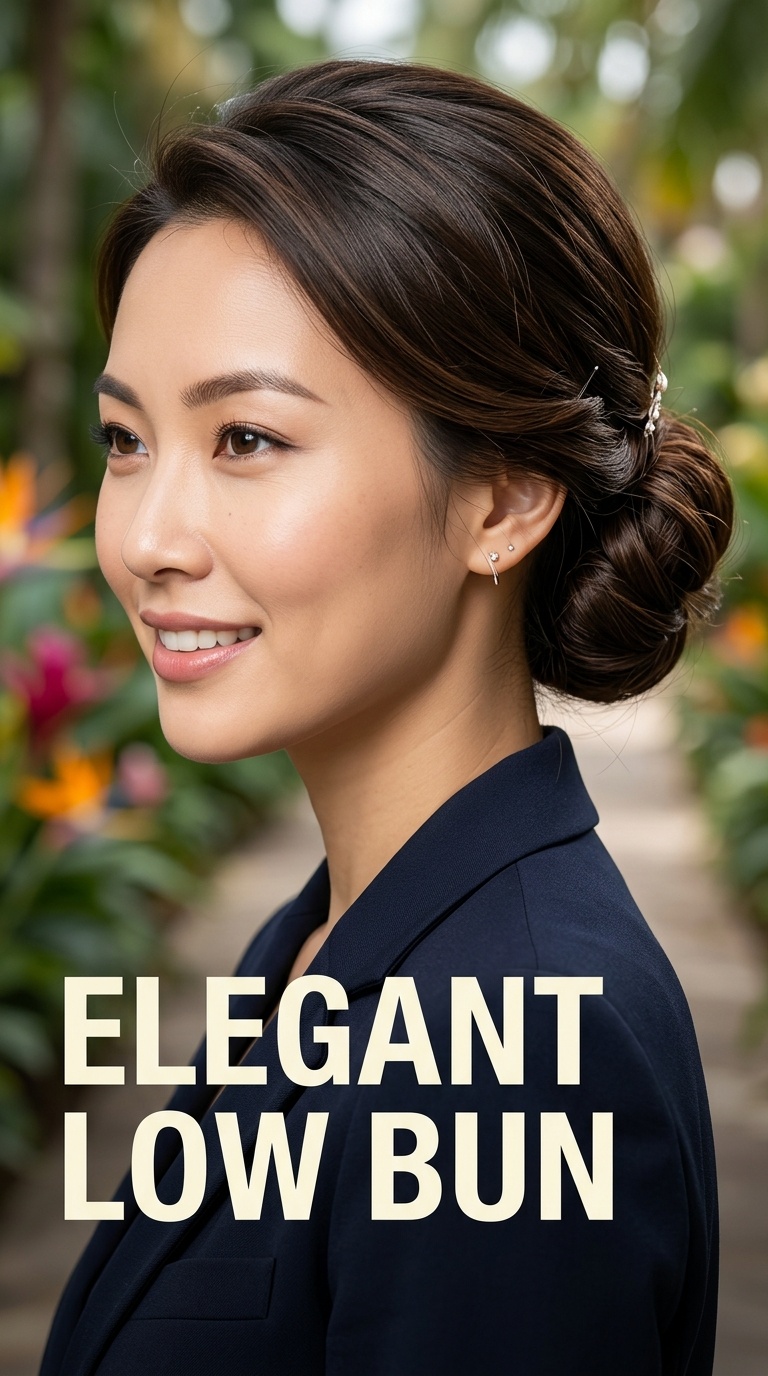 Elegant Low Bun