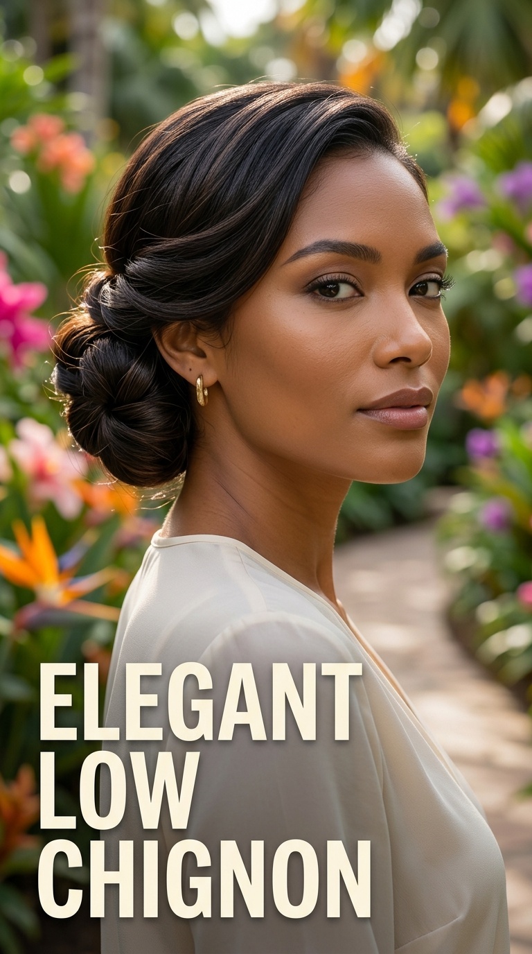 Elegant Low Chignon
