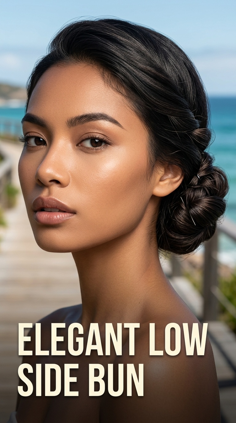 Elegant Low Side Bun
