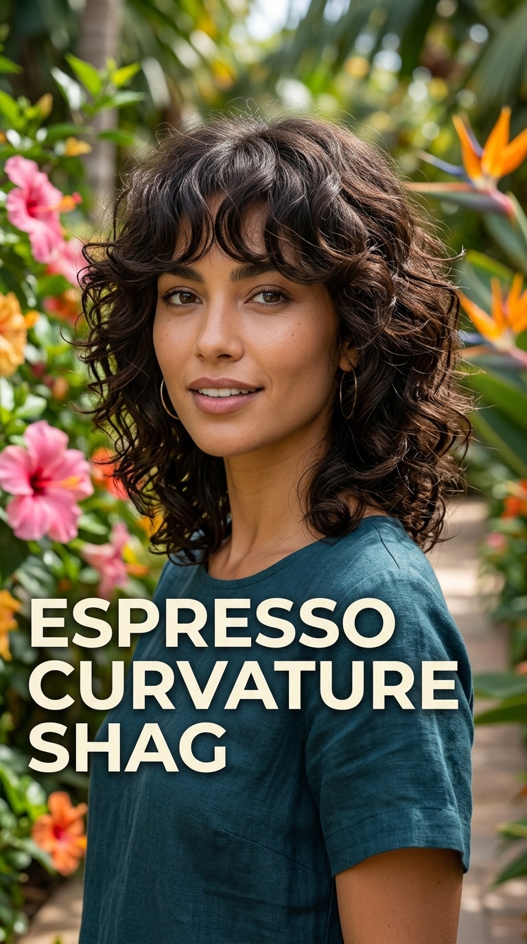 Espresso Curvature Shag