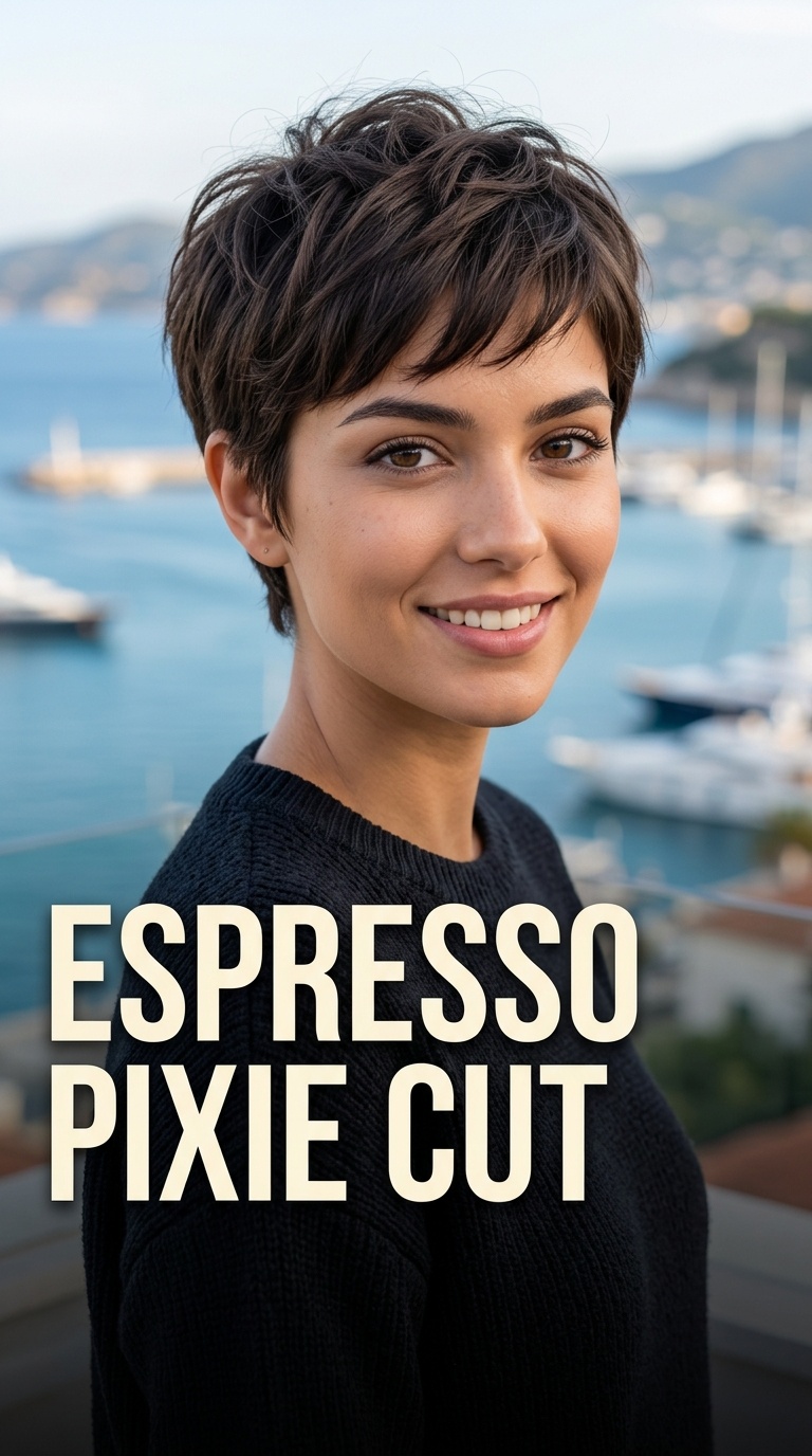 Espresso Pixie Cut