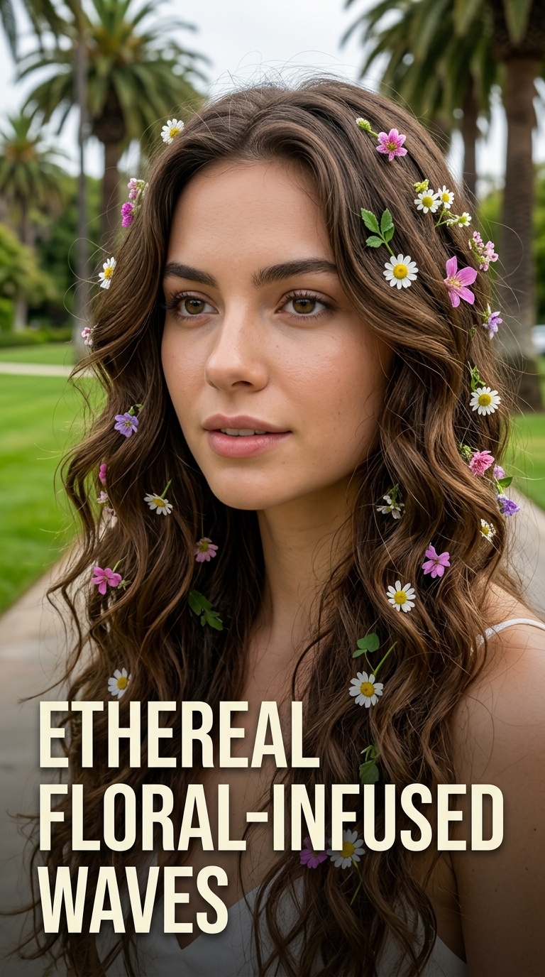 Ethereal Floral-Infused Waves