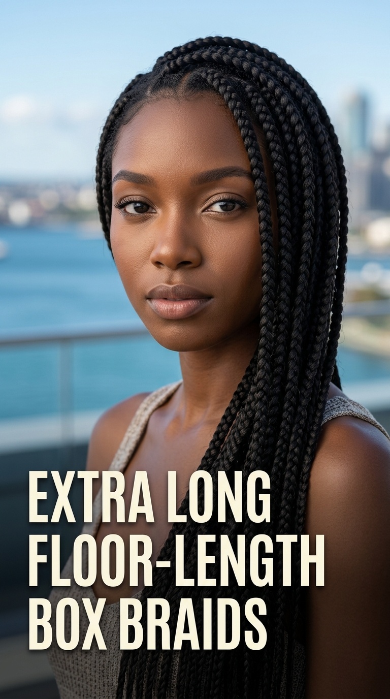Extra Long Floor-Length Box Braids