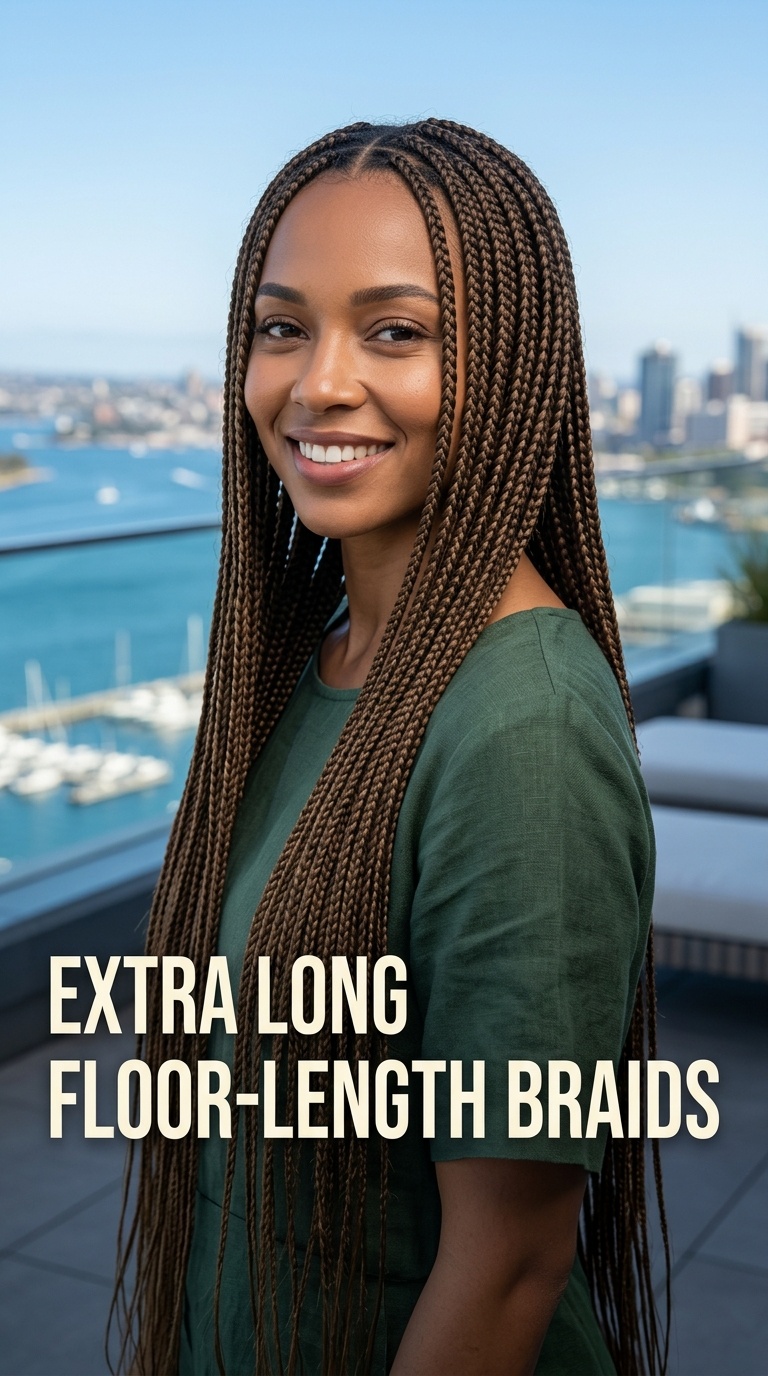 Extra Long Floor-Length Braids