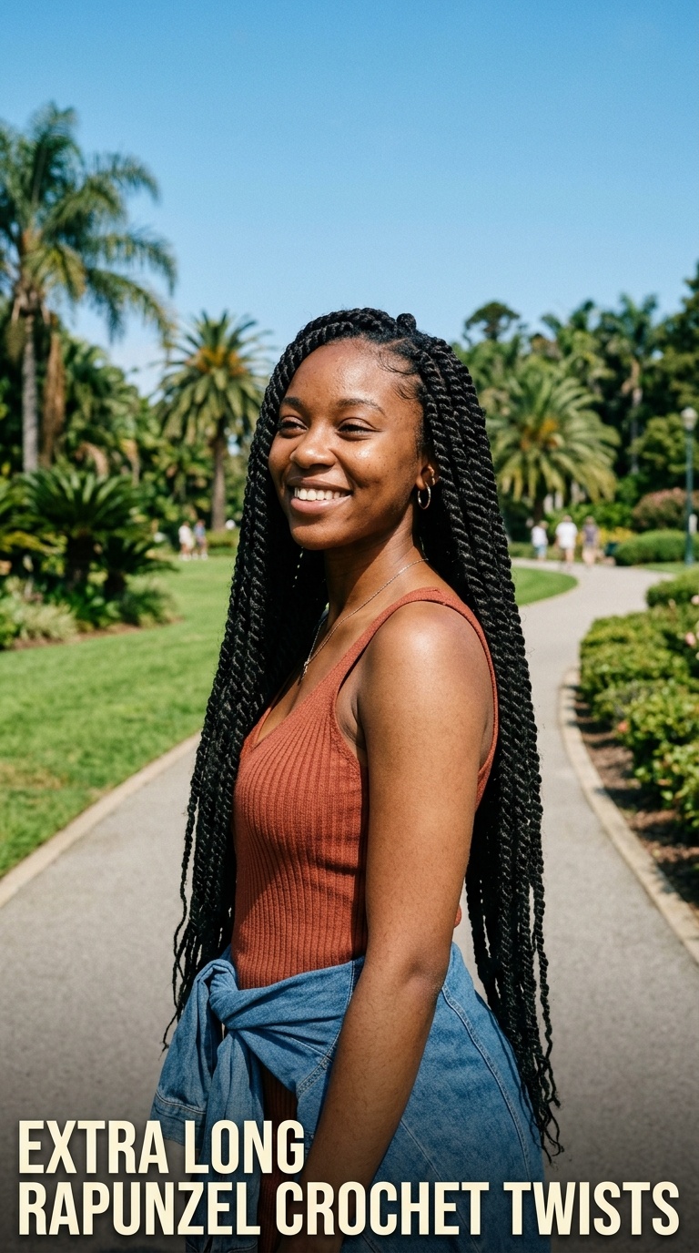 Extra Long Rapunzel Crochet Twists