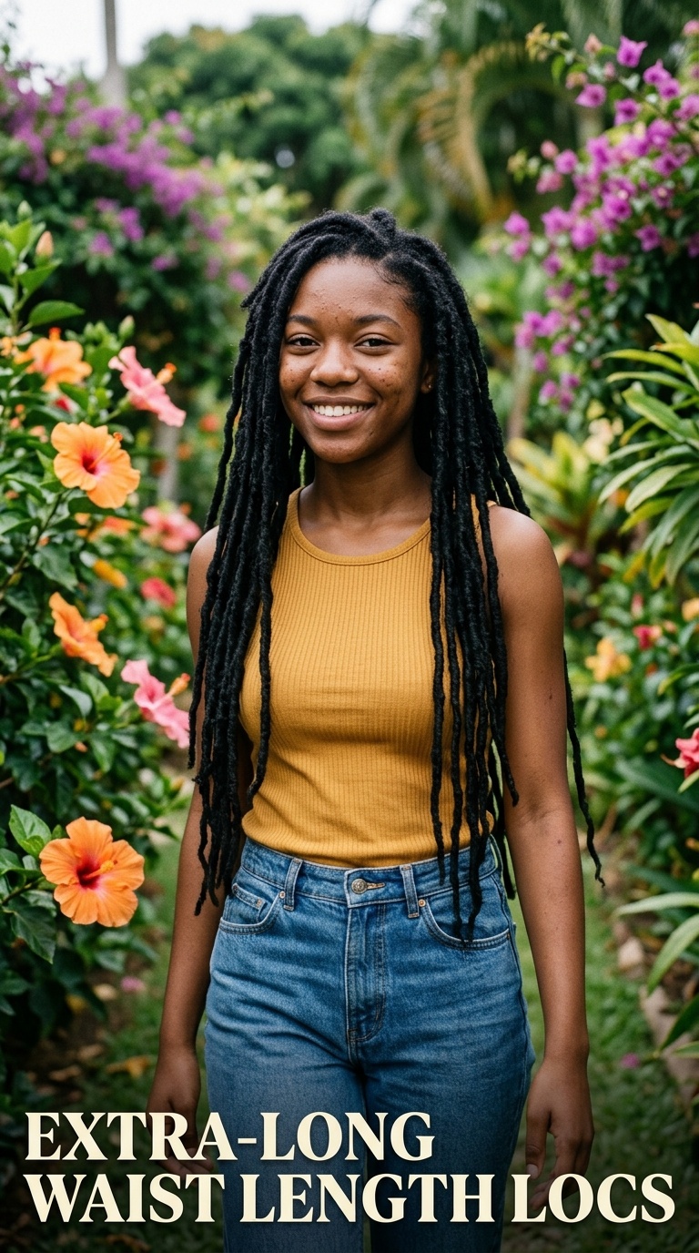 Extra-Long Waist Length Locs