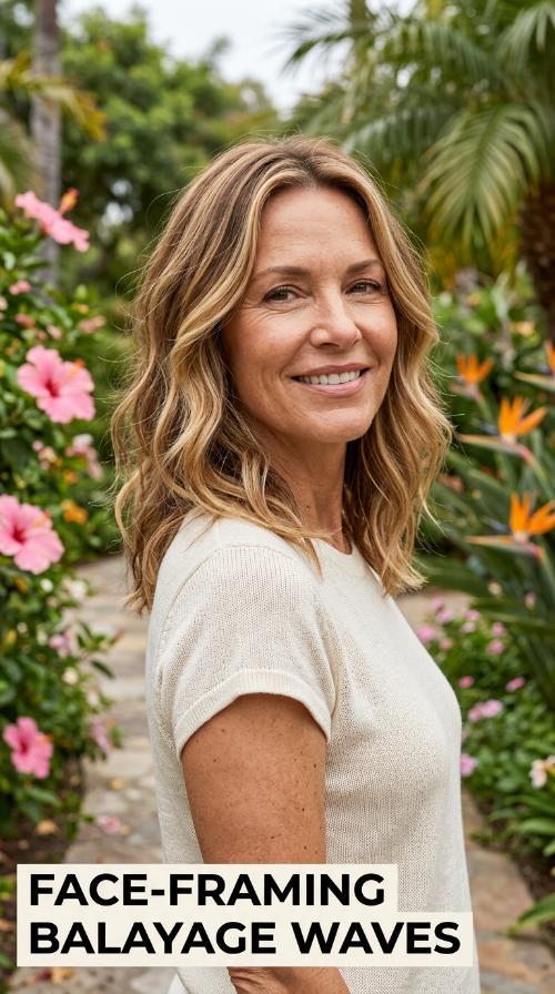Face-Framing Balayage Waves