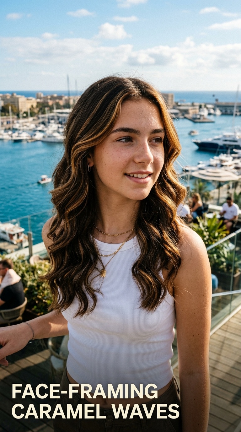 Face-Framing Caramel Waves