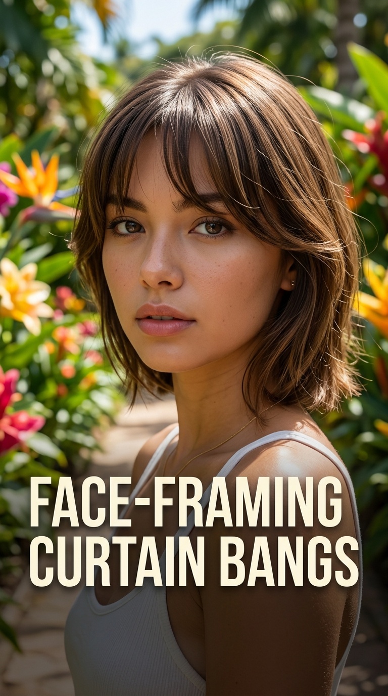 Face-Framing Curtain Bangs
