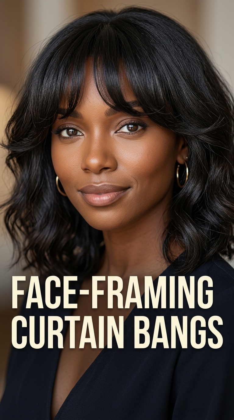 Face-Framing Curtain Bangs