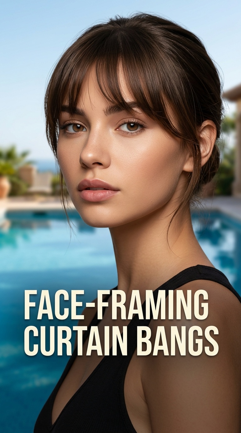 Face-Framing Curtain Bangs