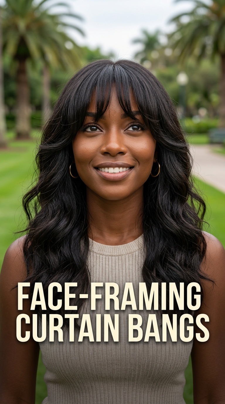 Face-Framing Curtain Bangs