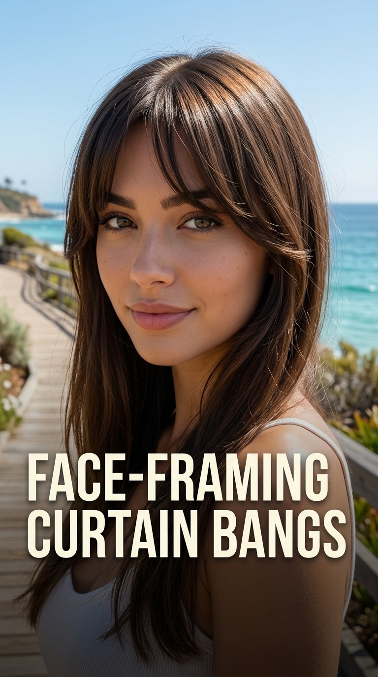 Face-Framing Curtain Bangs
