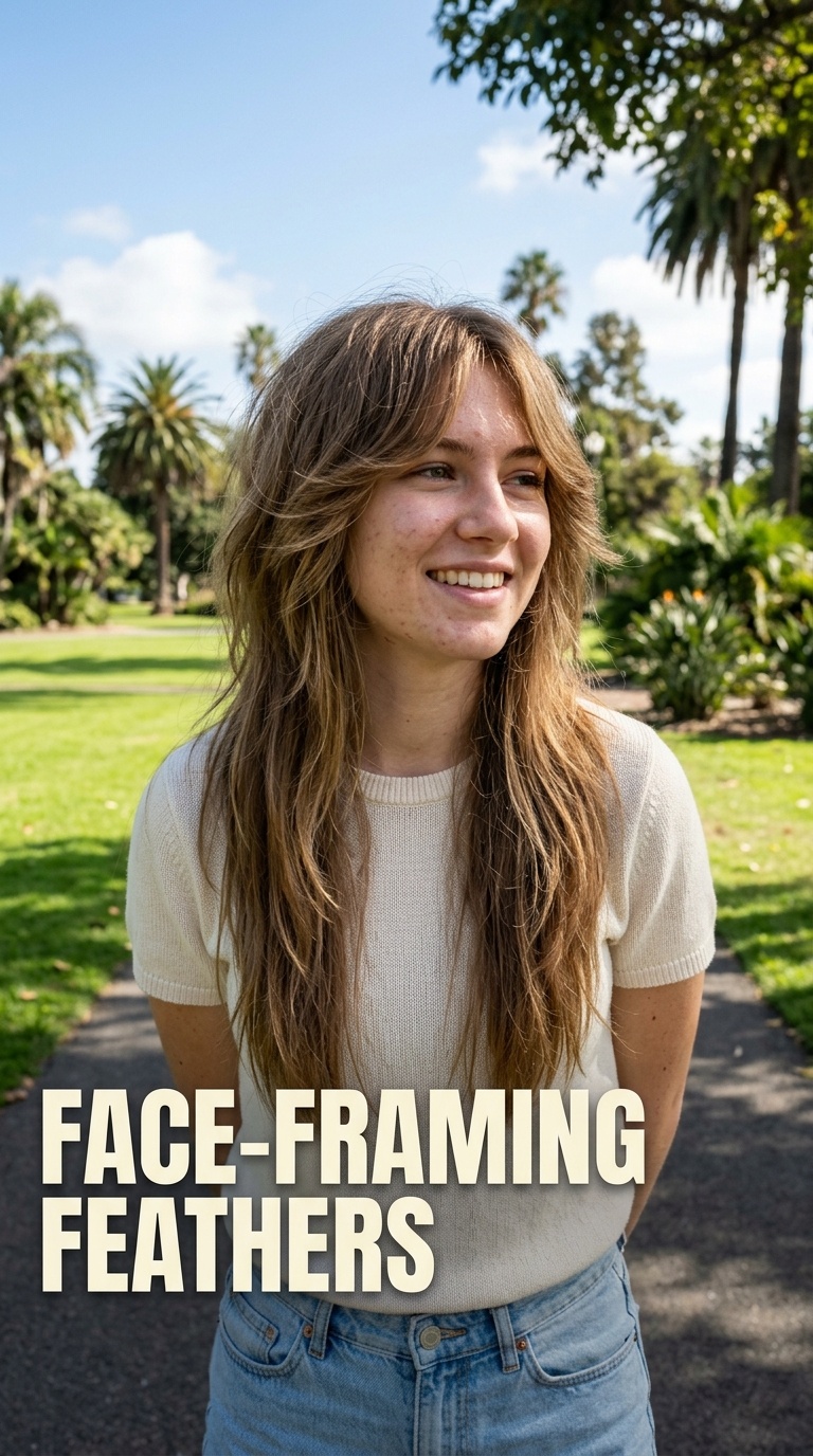 Face-Framing Feathers