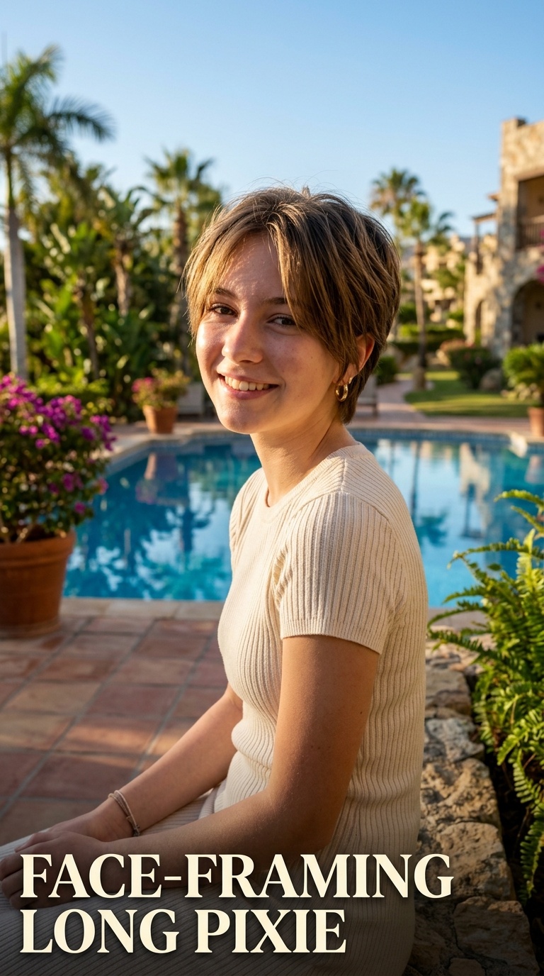 Face-Framing Long Pixie
