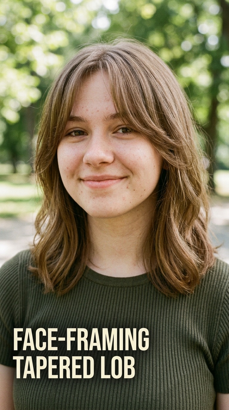 Face-Framing Tapered Lob