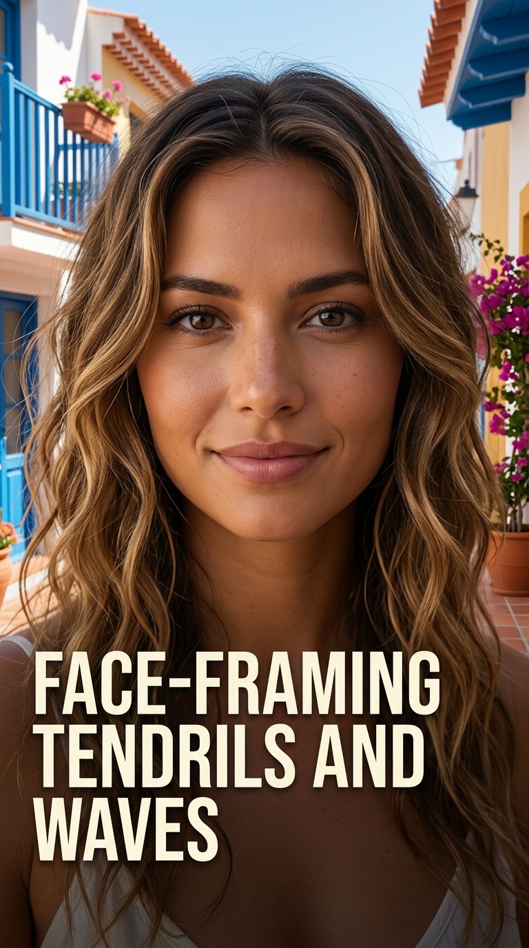 Face-Framing Tendrils and Waves