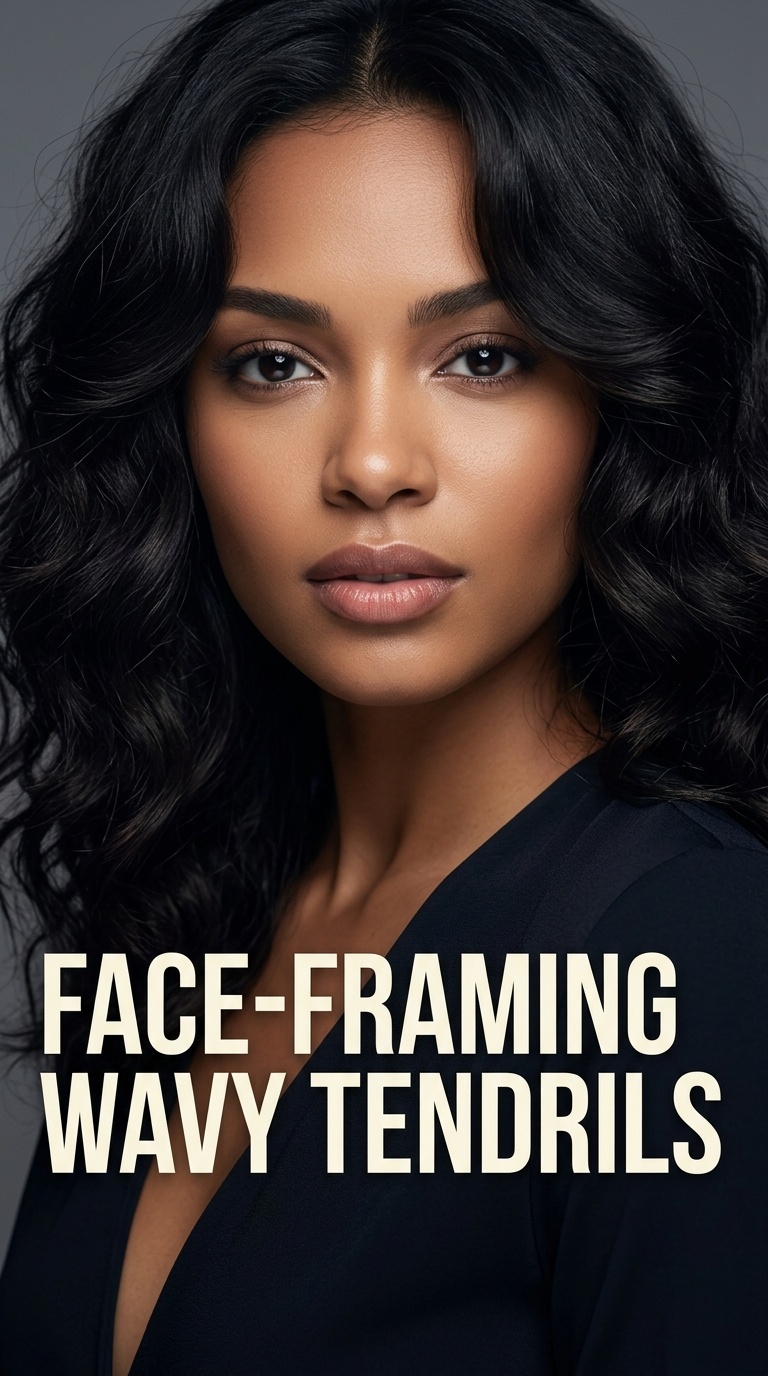Face-Framing Wavy Tendrils