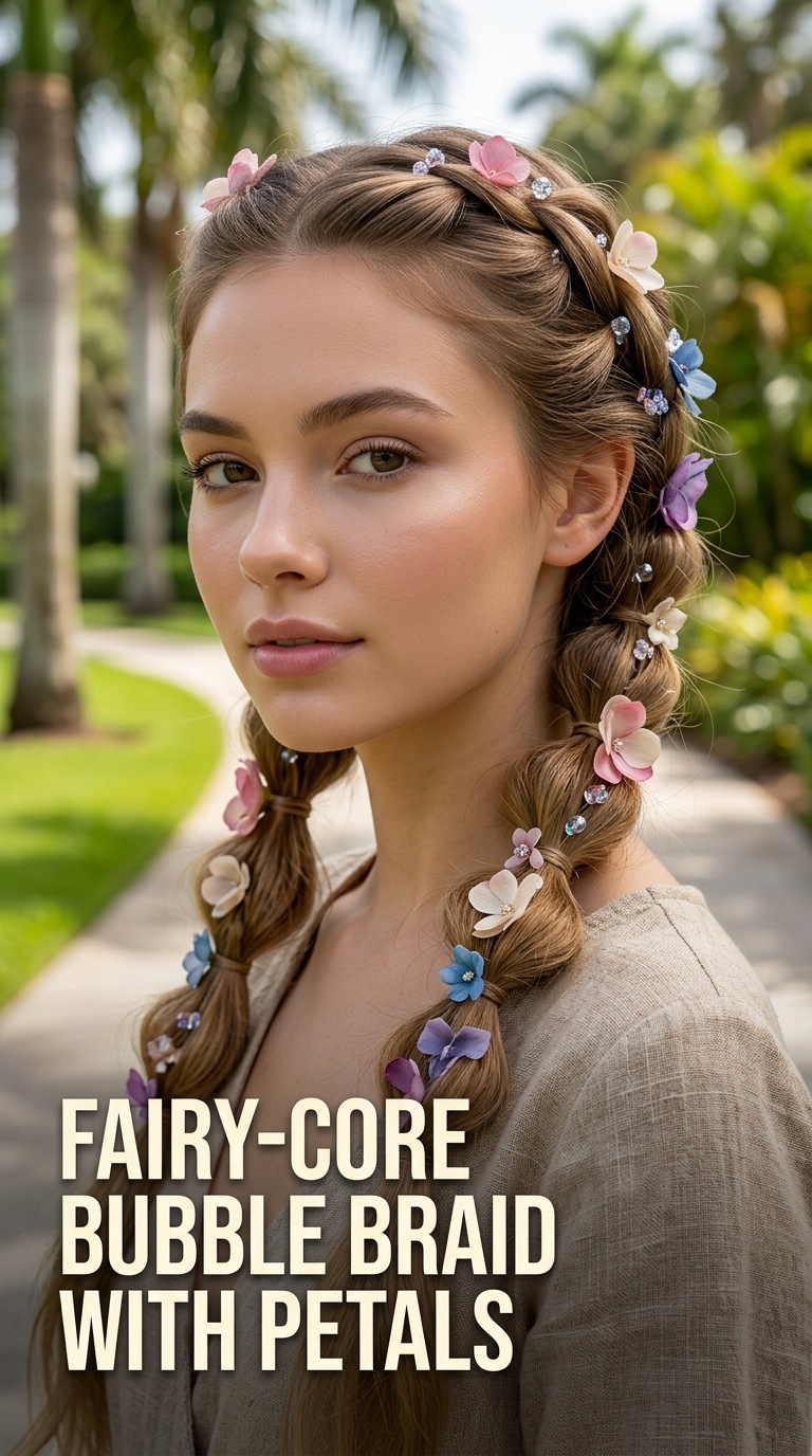 Fairy-Core Bubble Braid with Petals