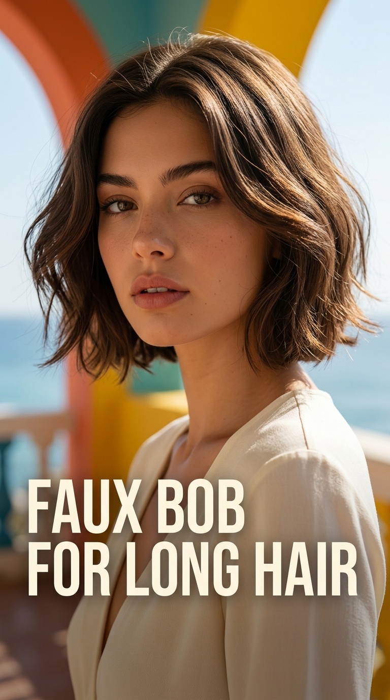 Faux Bob for Long Hair