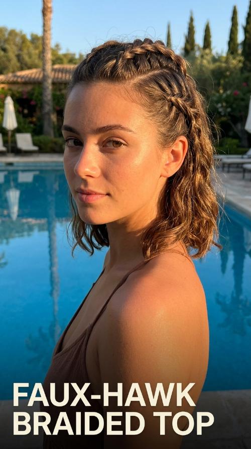 Faux-Hawk Braided Top