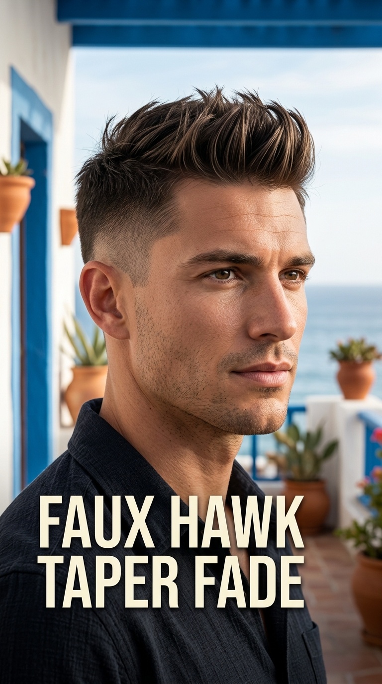Faux Hawk Taper Fade