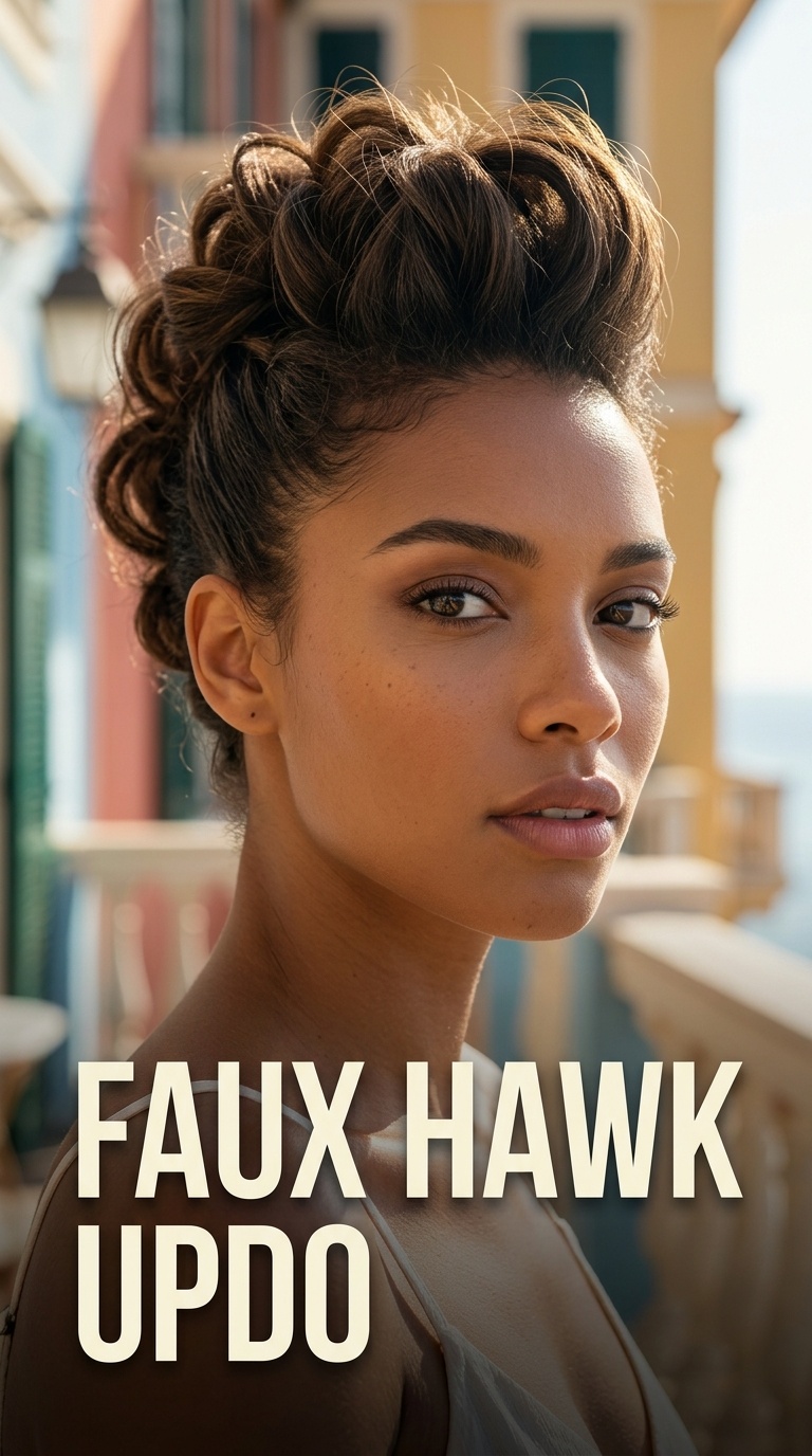 Faux Hawk Updo