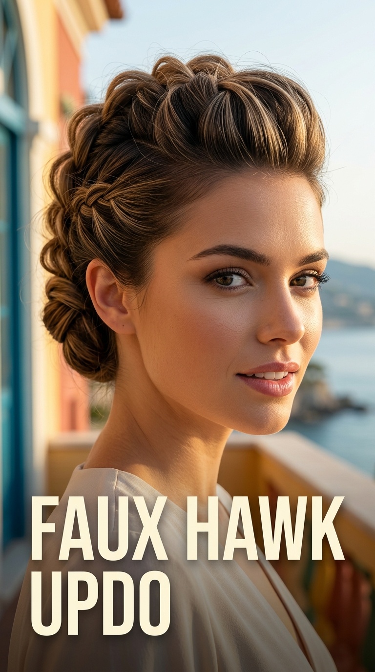 Faux Hawk Updo