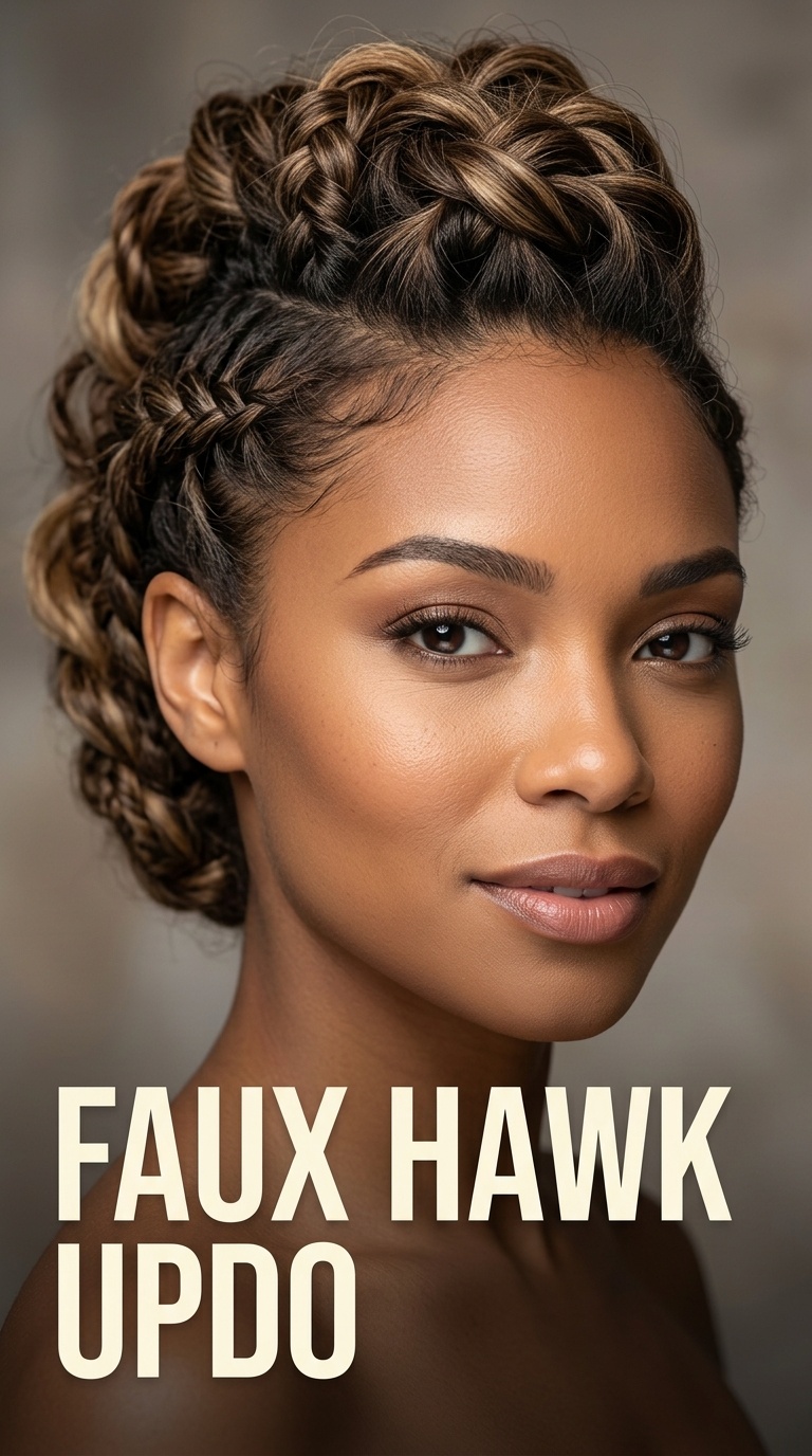 Faux Hawk Updo