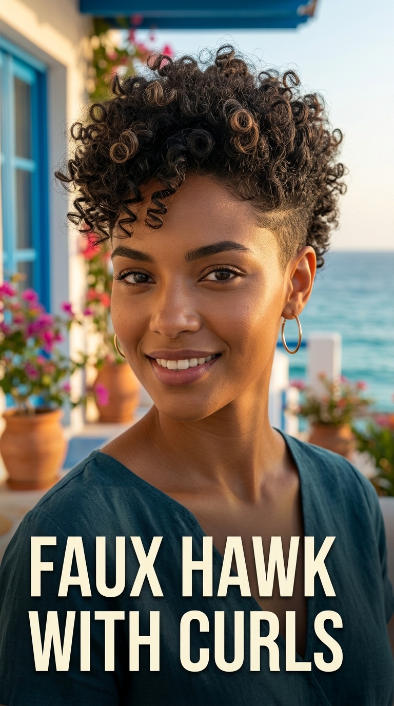 Faux Hawk with Curls